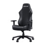 AndaSeat Luna series Premium Gaming Chair Black L size, PVC leather, Armrest: 2D, common seat tray, 100% steel framework M Size lumbar pillow, small headrest pillow, 60mm casters, black nylon base  (AD18-44-B-PV)